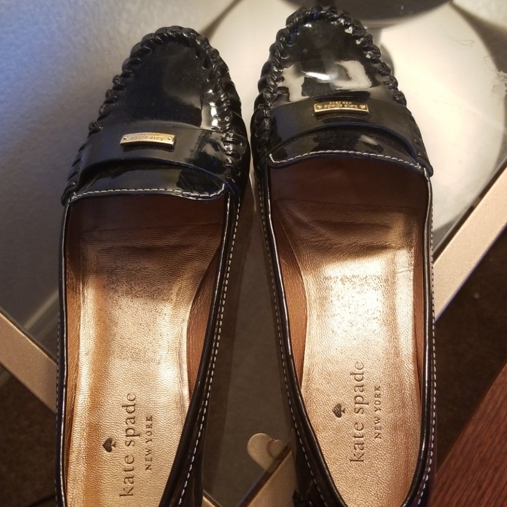 Patent leather loafers